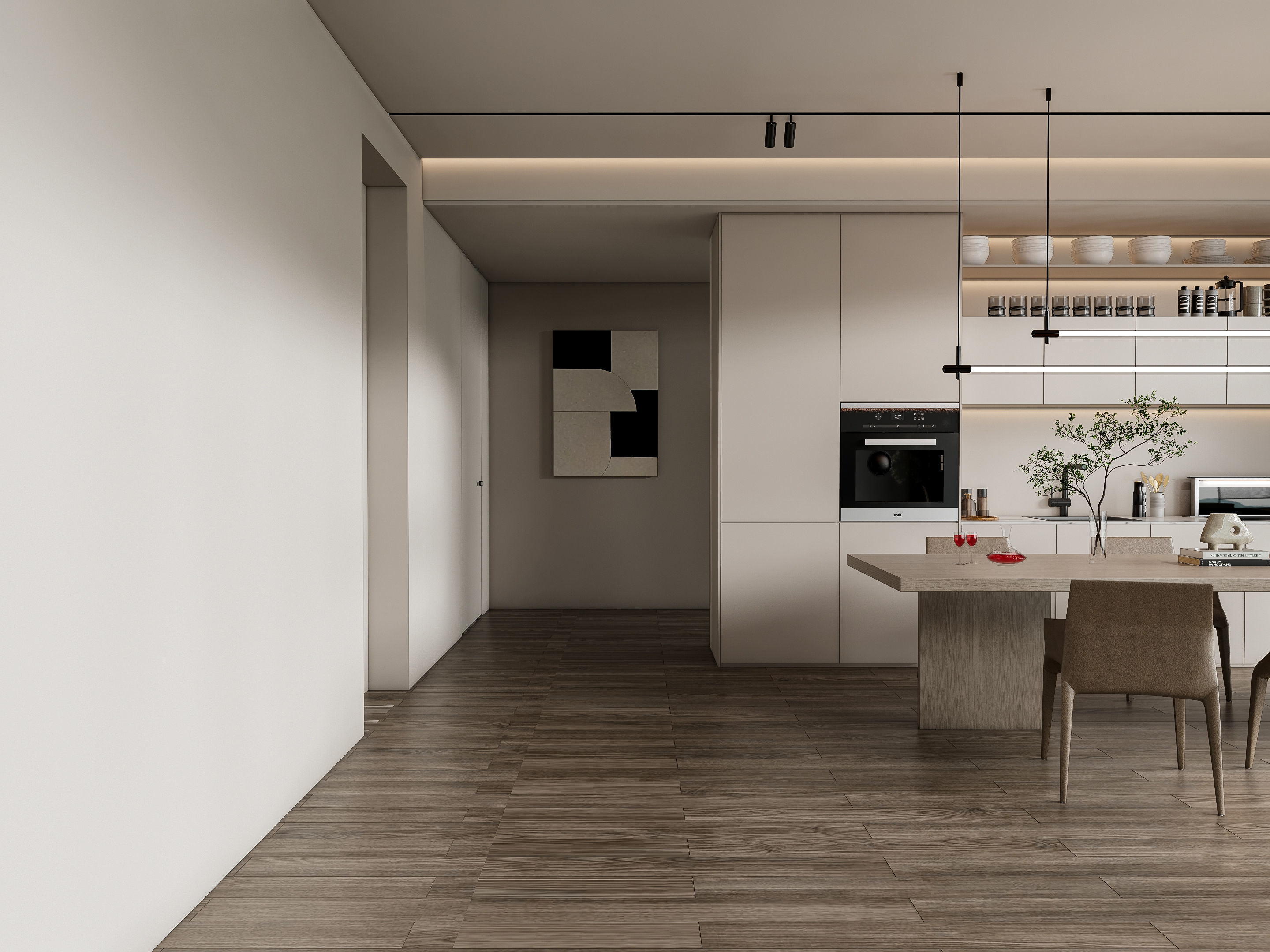 Kitchen Modern interior 85 3D model_17