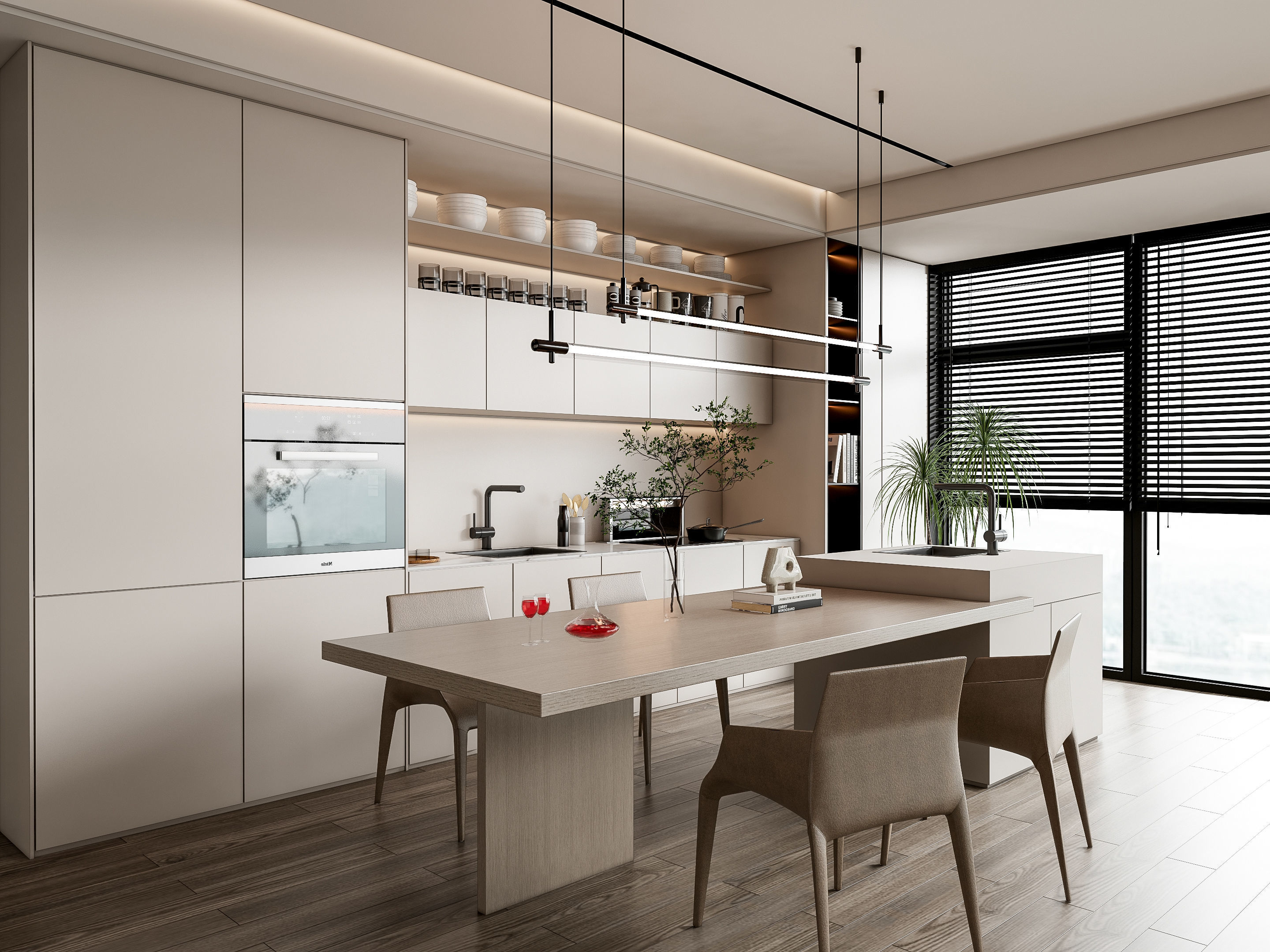 Kitchen Modern interior 85 3D model_6