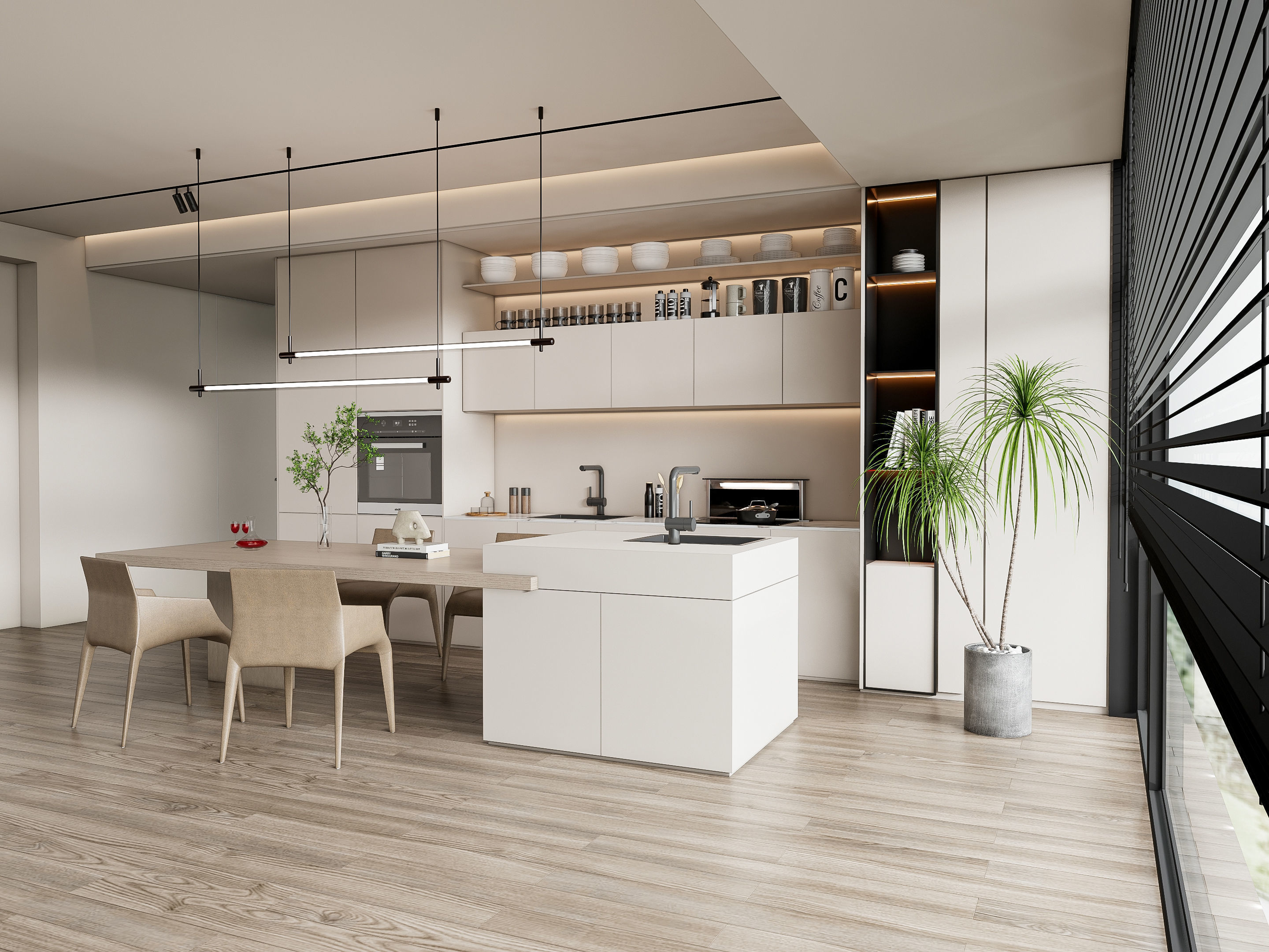 Kitchen Modern interior 85 3D model_13