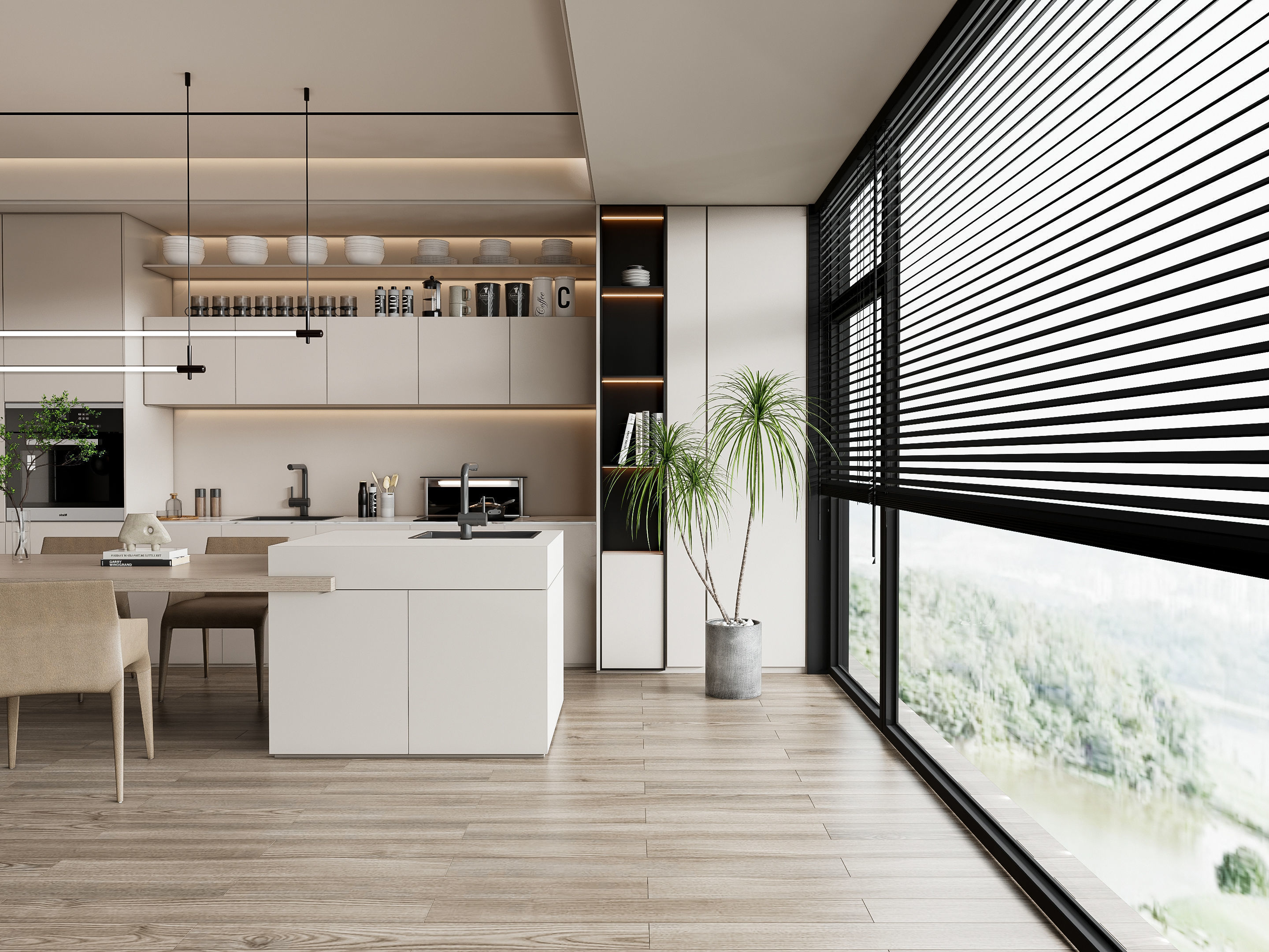 Kitchen Modern interior 85 3D model_18