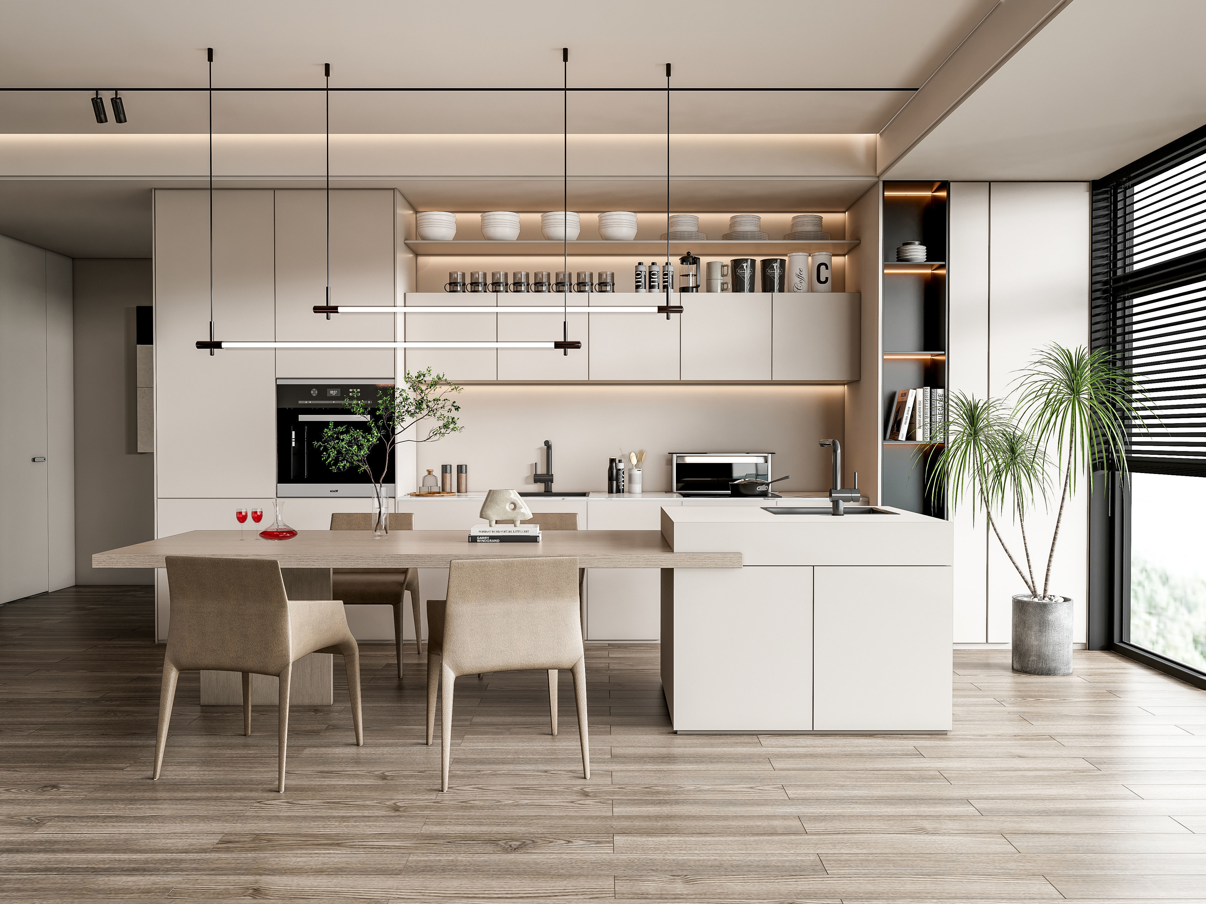 Kitchen Modern interior 85 3D model_0