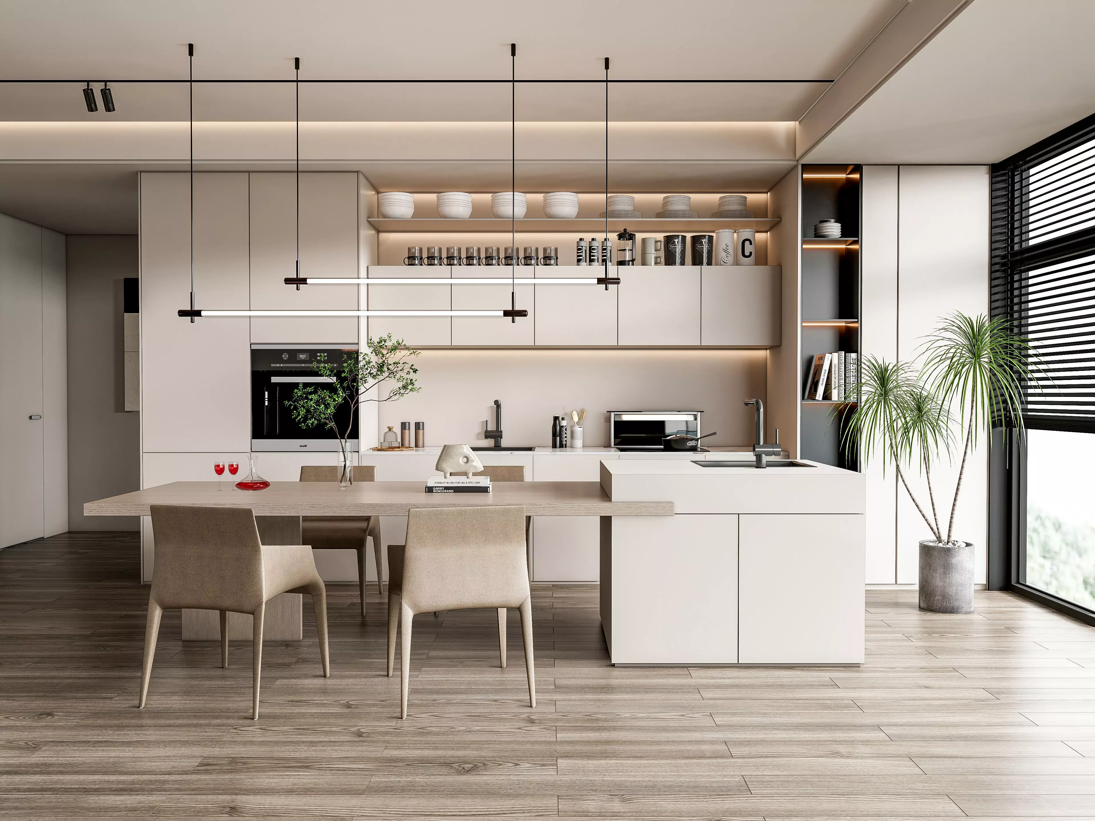 Kitchen Modern interior 85 3D model_0