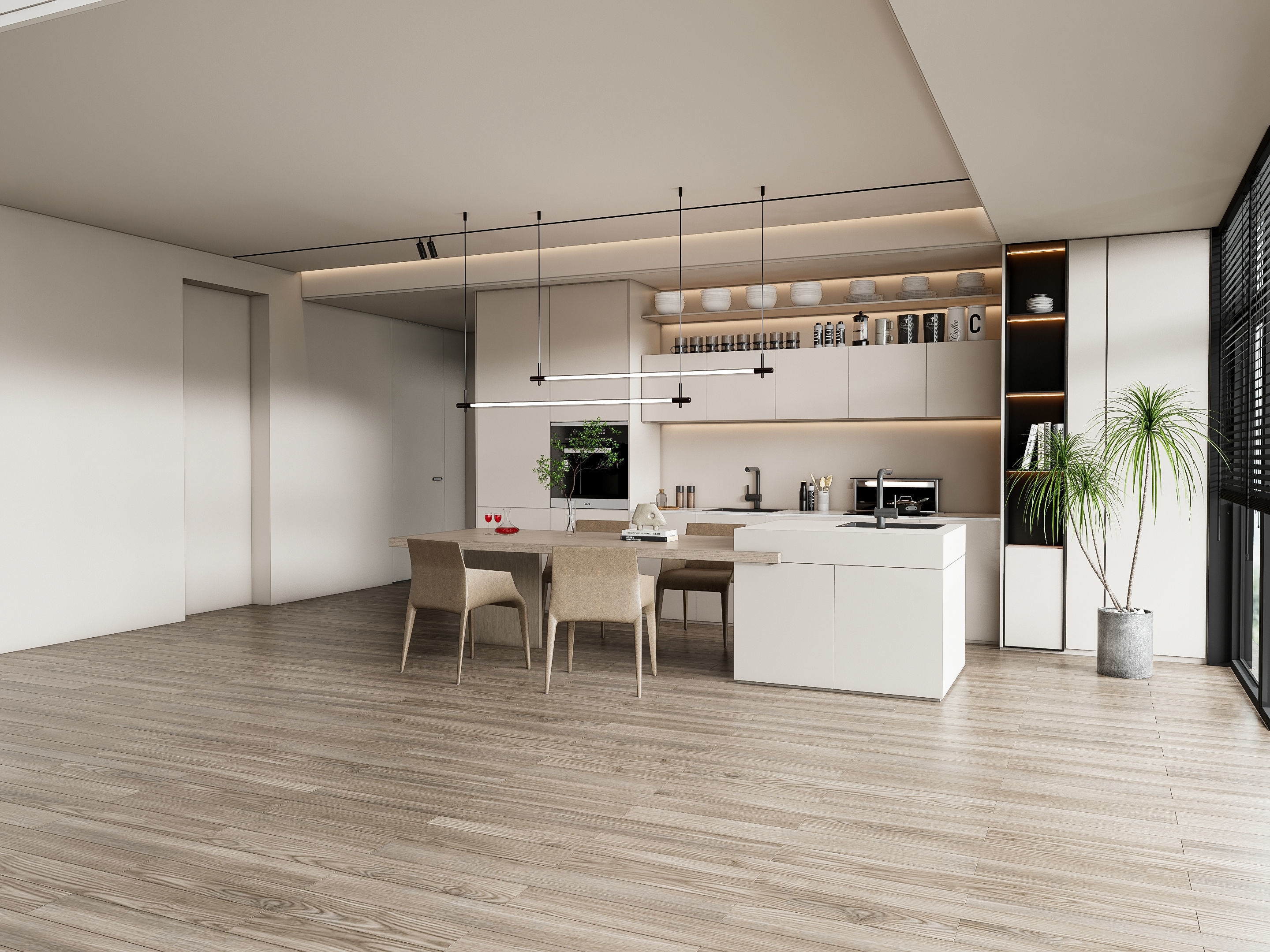Kitchen Modern interior 85 3D model_14