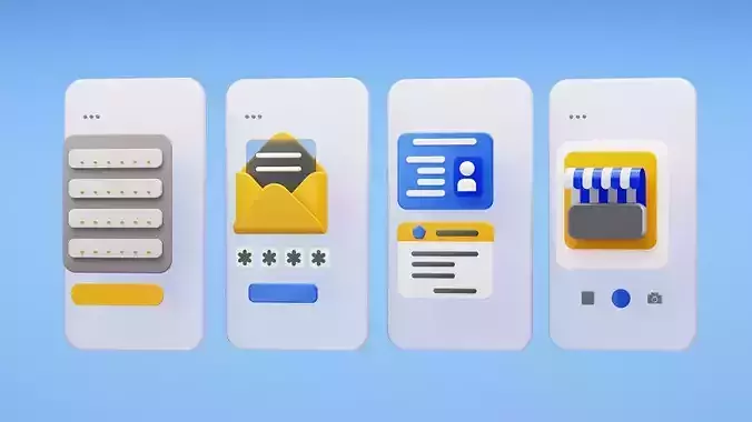 UI Illustration Icons for Mobile Apps