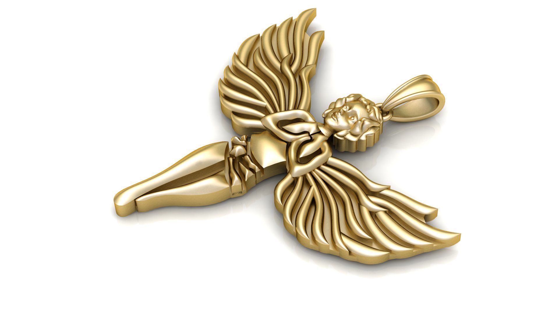 FLYING ANGLE PENDANT 3D PRINTABLE MODEL 3D print model_1