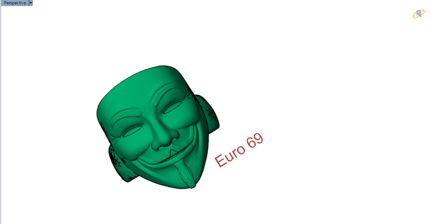 Cuff ring with face design model gr0027 3D print model_6