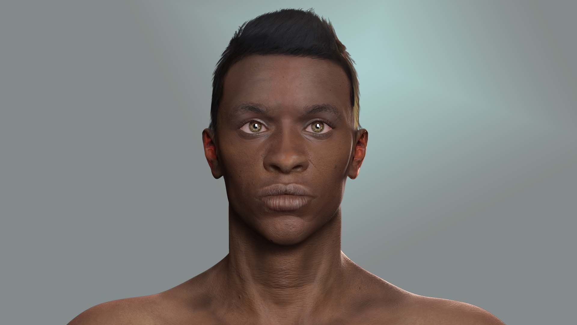 Realistic Construction Worker in Safety Gear Low-poly 3D model_5