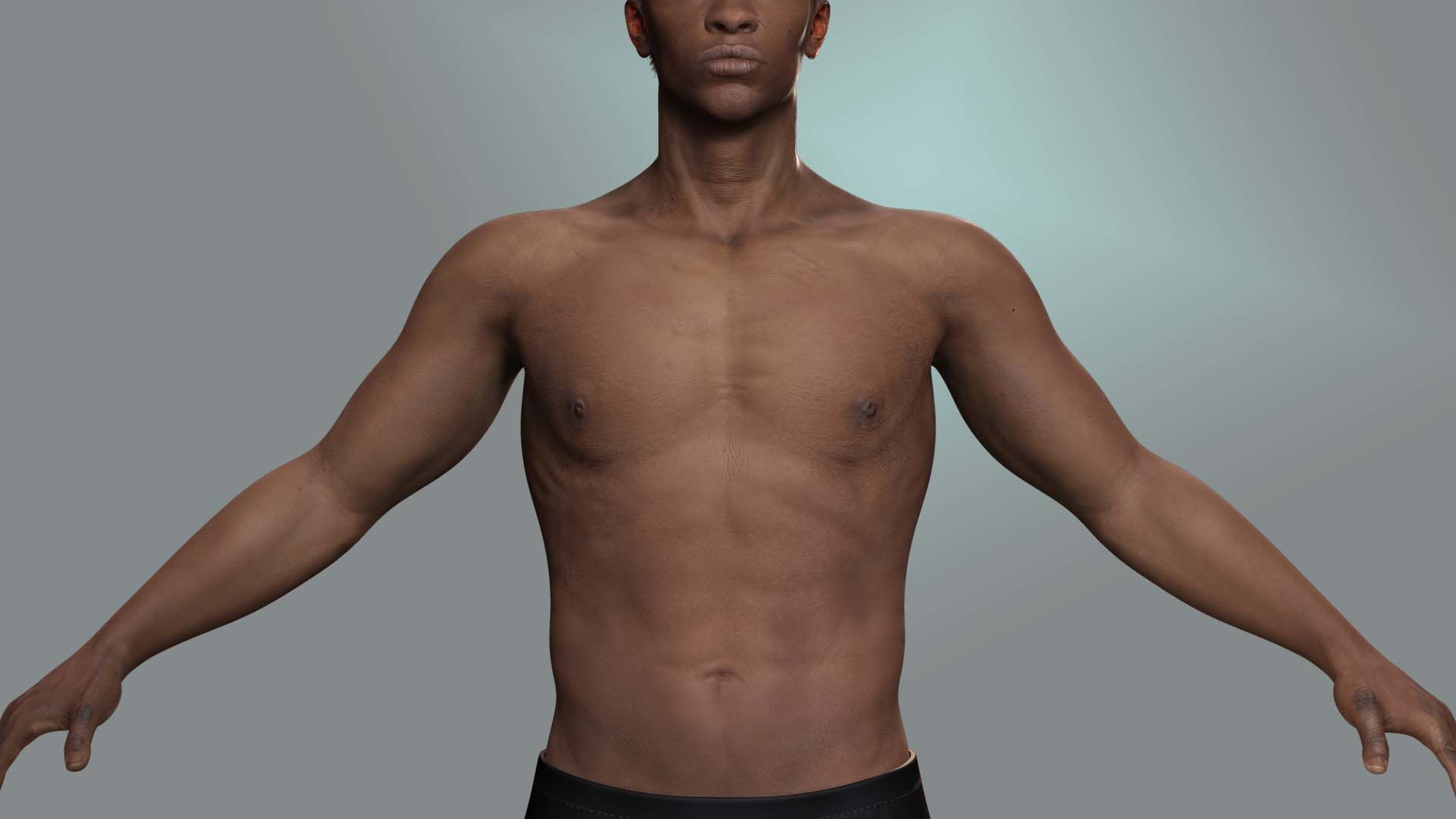 Realistic Construction Worker in Safety Gear Low-poly 3D model_6