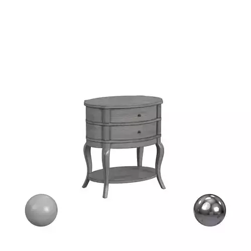 Butler Specialty Company Jarvis Oval 2-Drawer Side Table