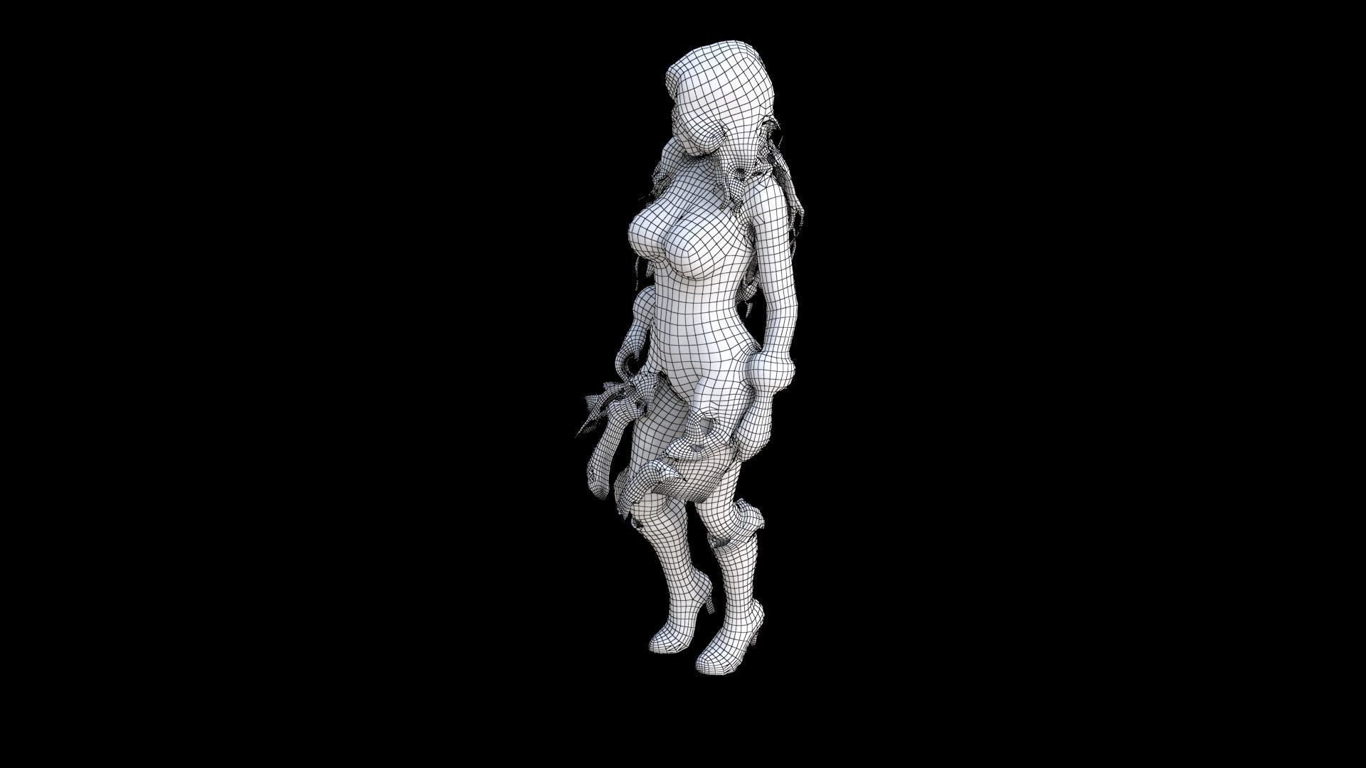 Scarlet Pirate Temptress 3D model_7