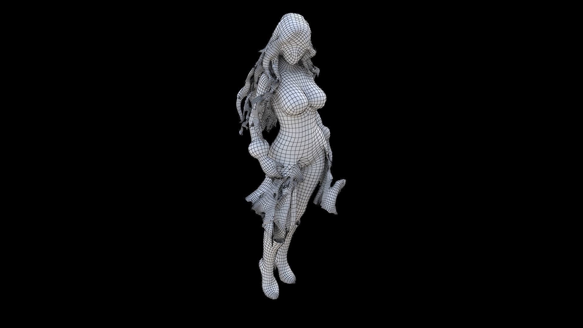 Scarlet Pirate Temptress 3D model_6