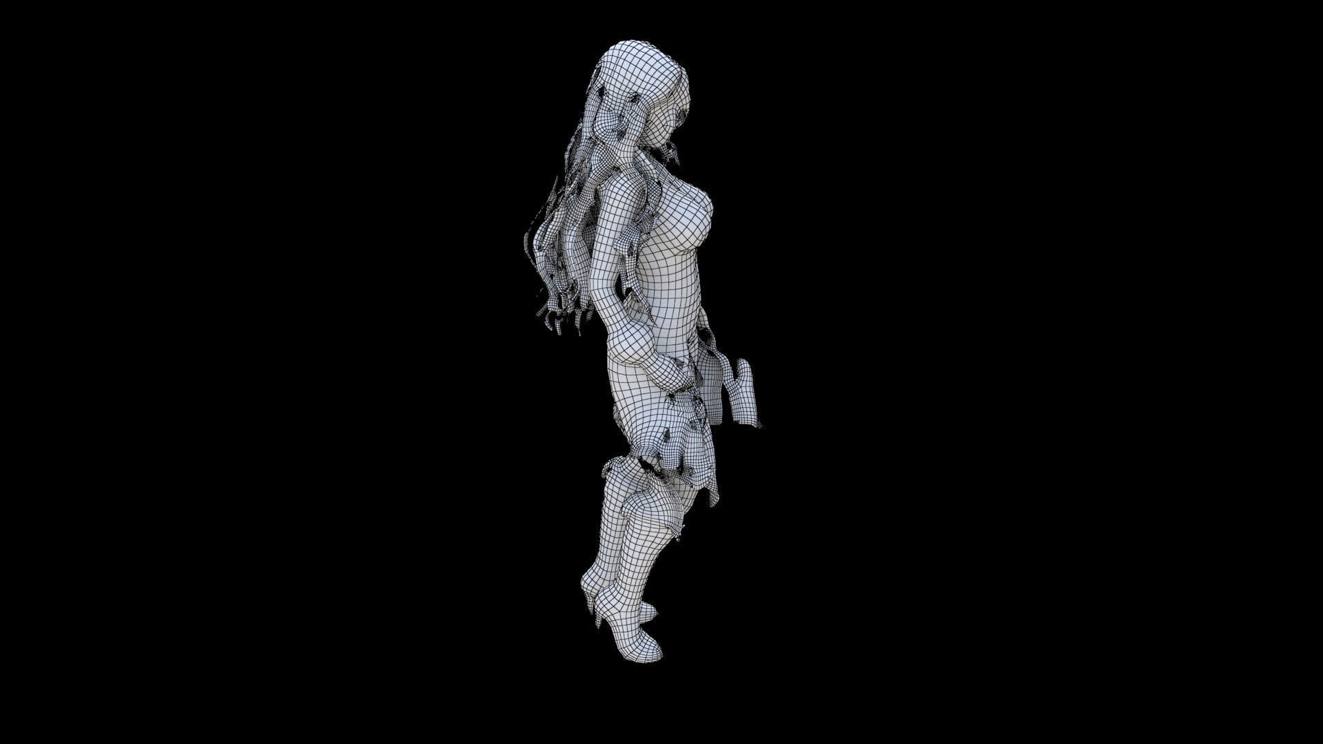 Scarlet Pirate Temptress 3D model_5