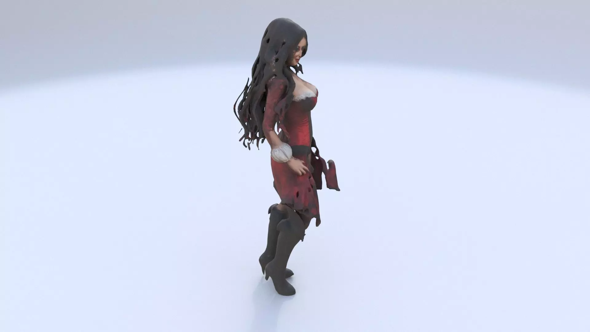 Scarlet Pirate Temptress 3D model_0