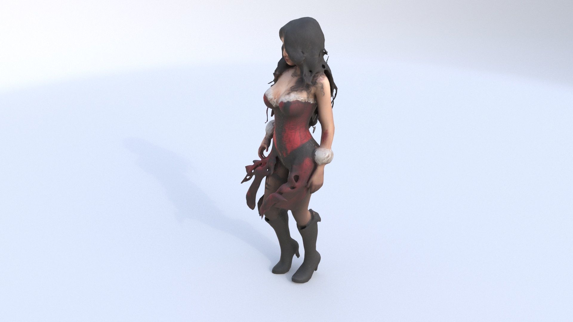 Scarlet Pirate Temptress 3D model_2