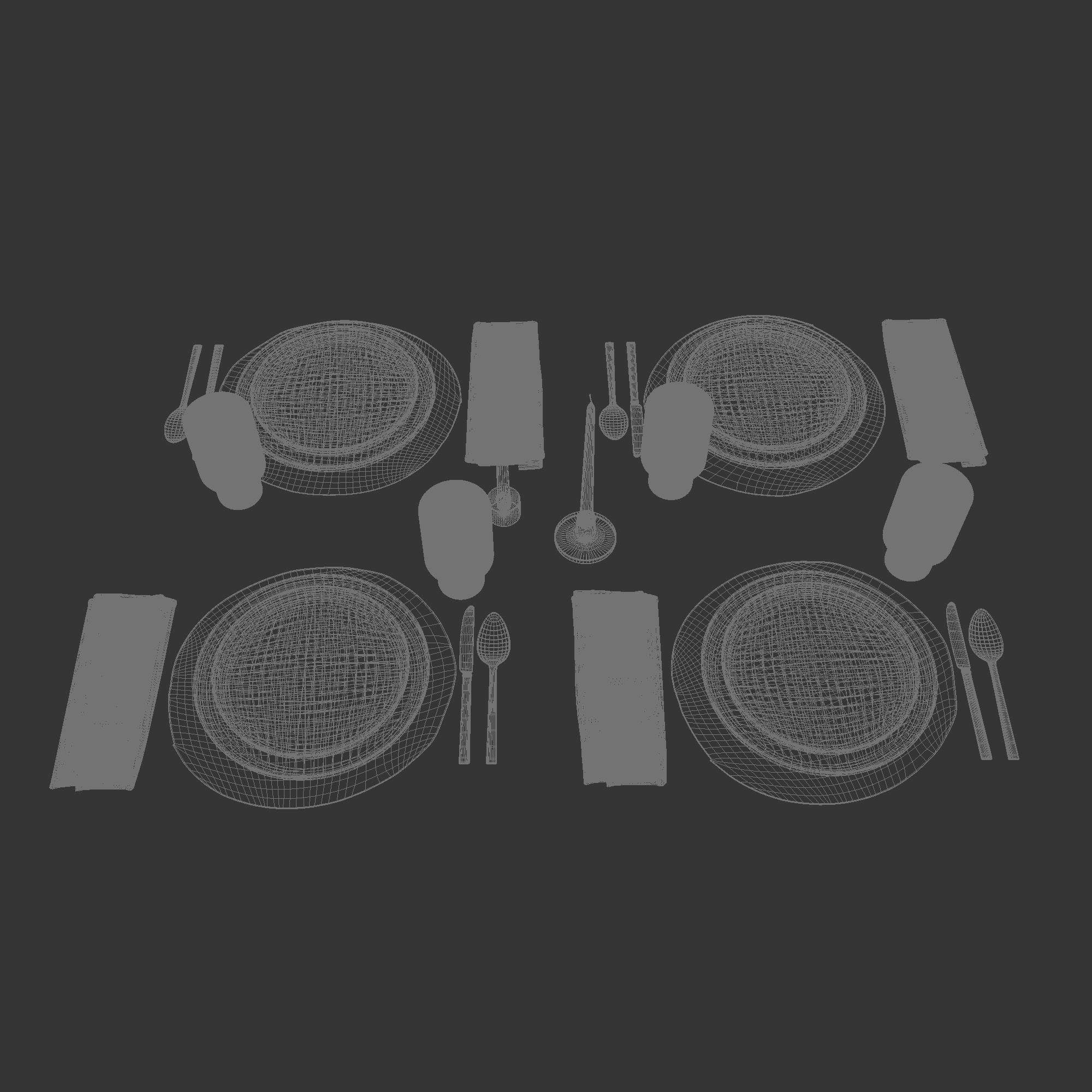 Table setting 45 3D model_9