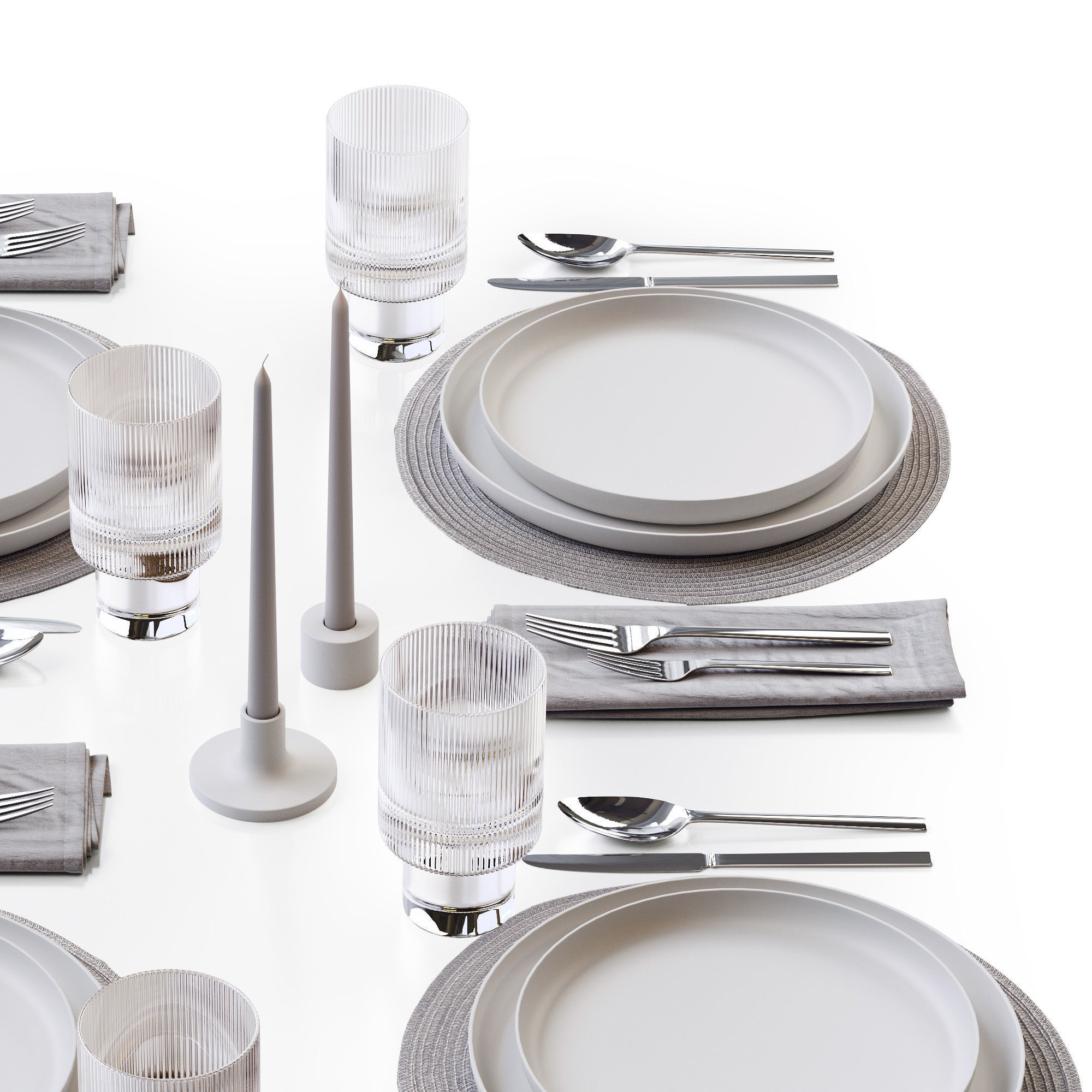 Table setting 45 3D model_2