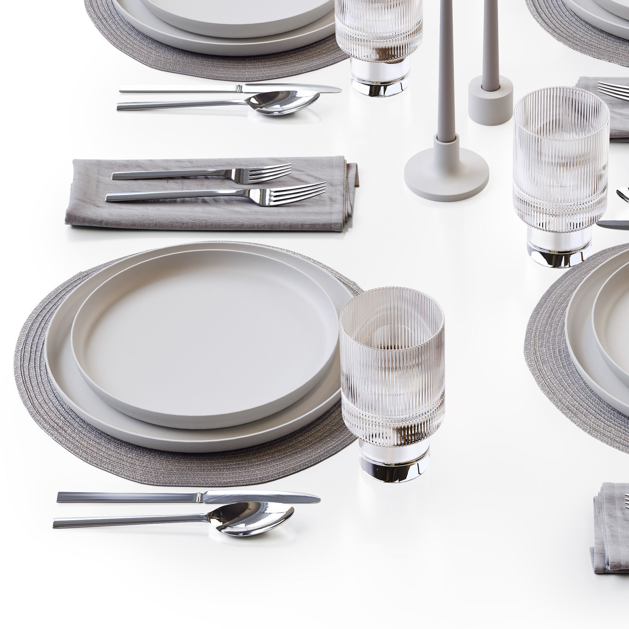 Table setting 45 3D model_4