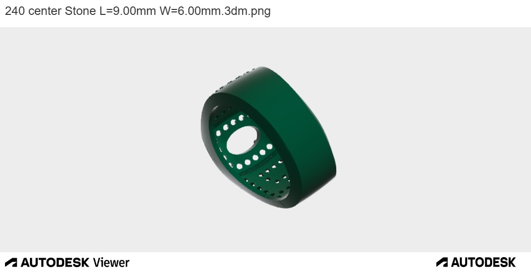 ELEGANT GEMSTONE RING WITH GREEK MOTIF 3D print model_6