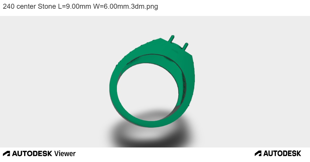 ELEGANT GEMSTONE RING WITH GREEK MOTIF 3D print model_1