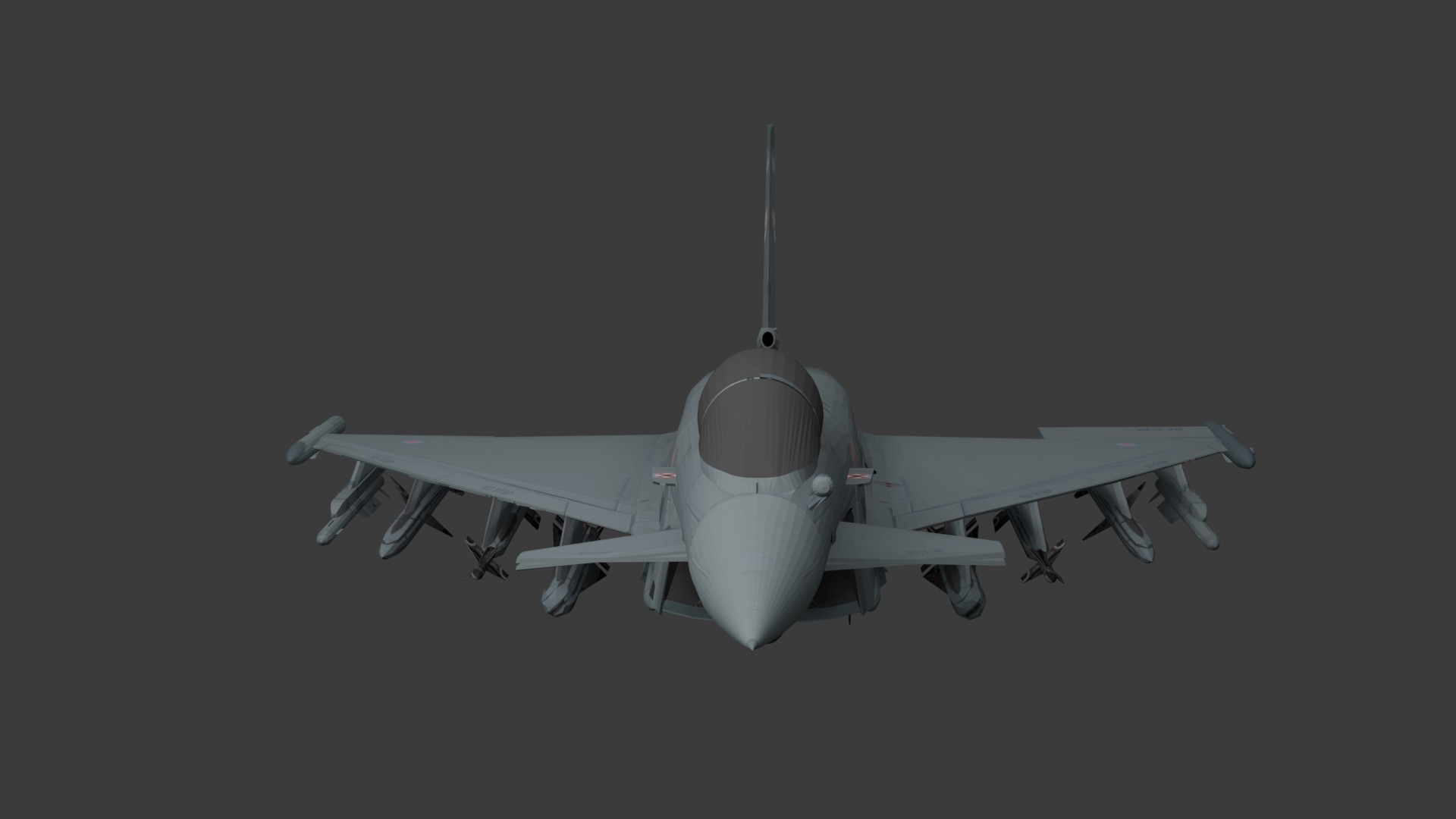 Fighter Jet 3D Model Low-poly 3D model_1