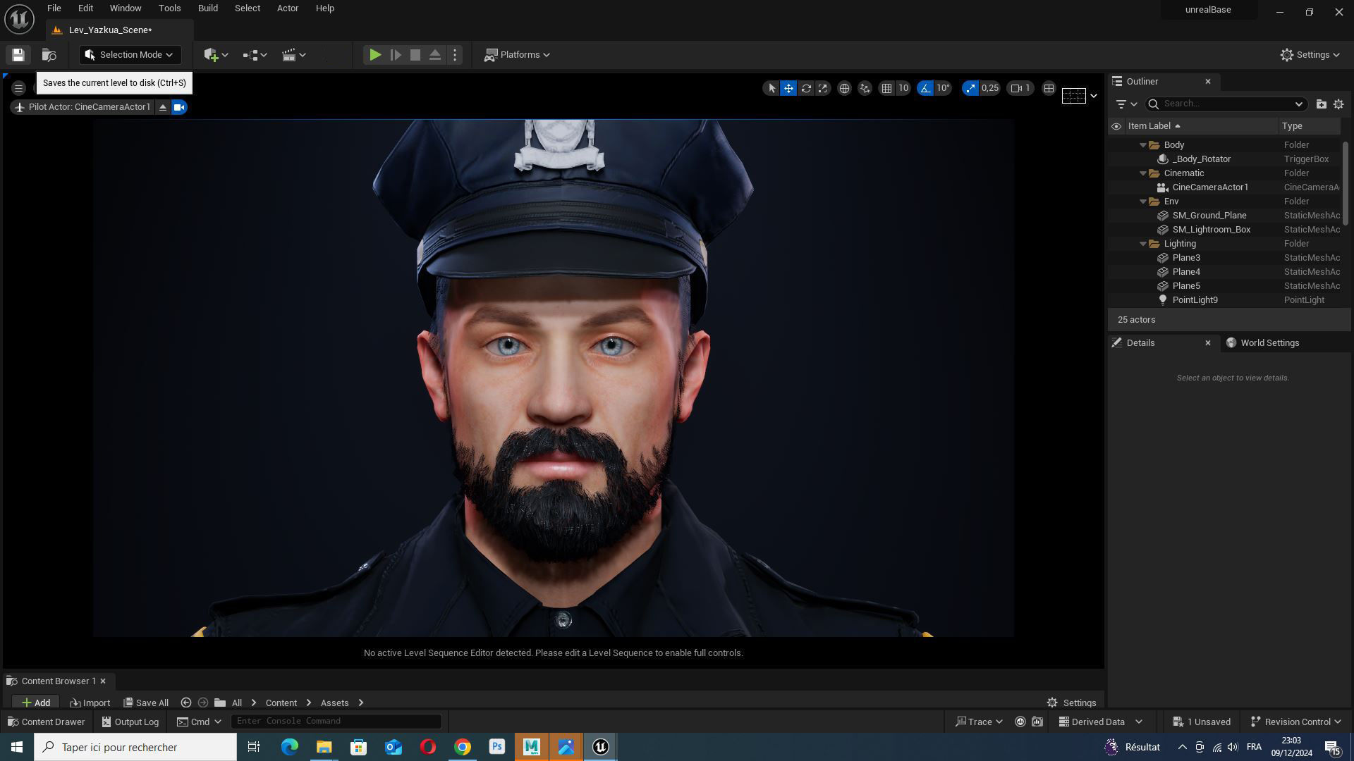 Realistic 3D Police Officer Model Low-poly 3D model_21