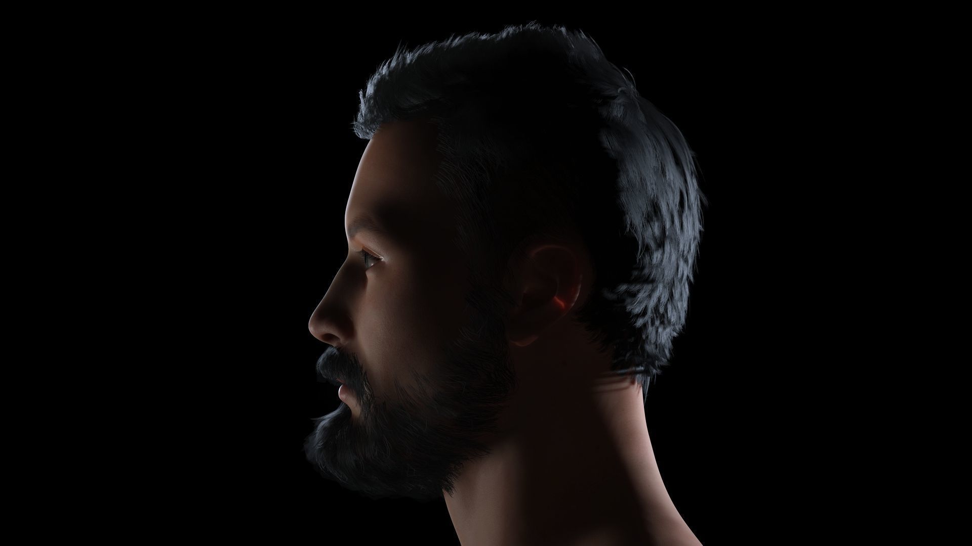 Realistic 3D Police Officer Model Low-poly 3D model_4