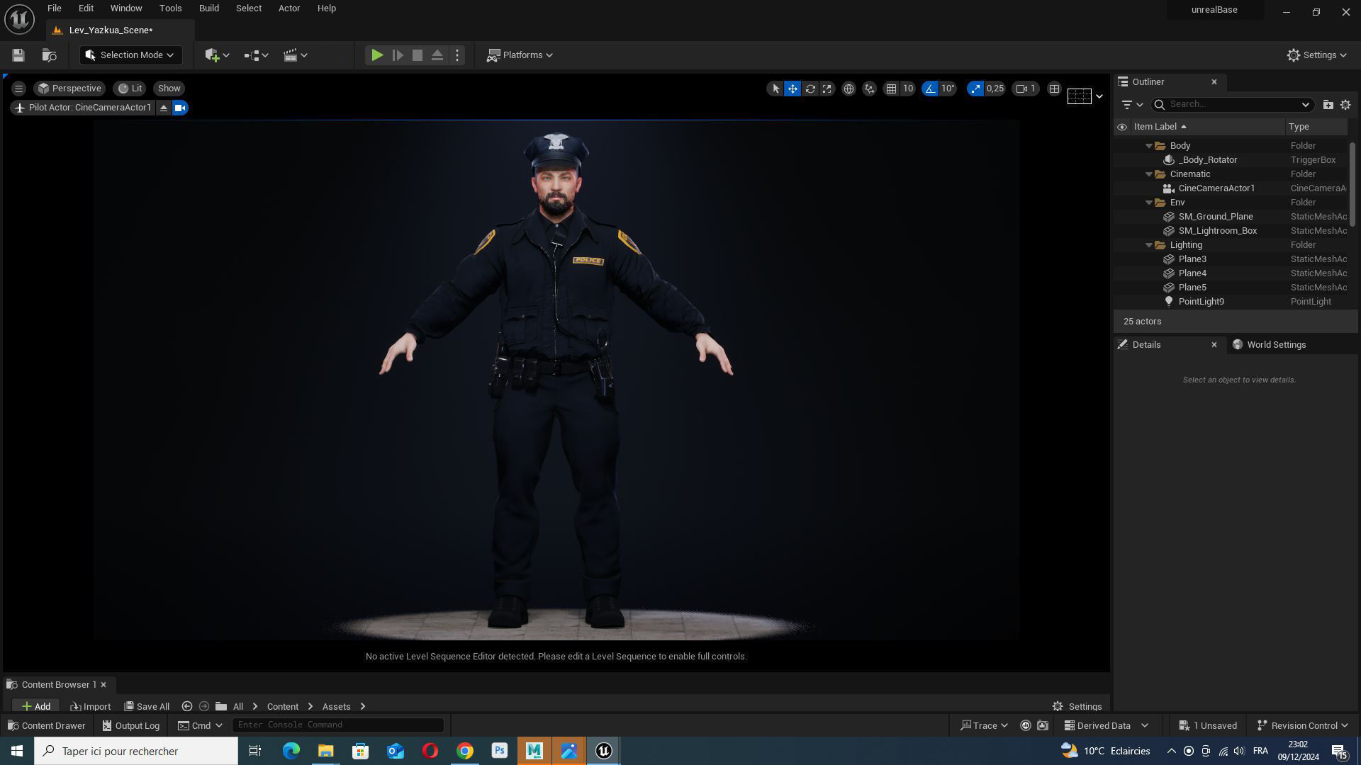 Realistic 3D Police Officer Model Low-poly 3D model_20