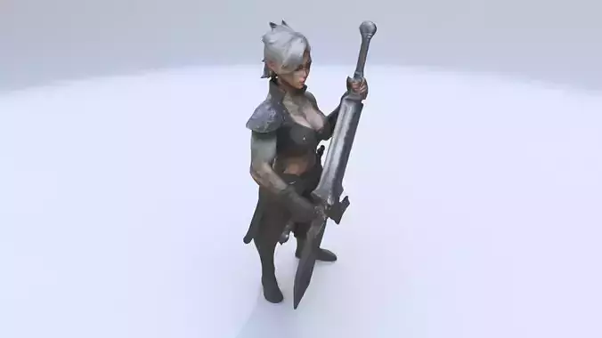 Silver Pirate Fang 3D model