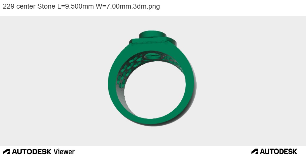 OVAL BEZEL RING WITH WIDE BAND 3D print model_2