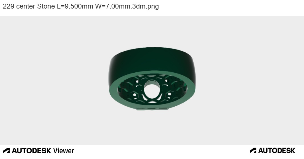 OVAL BEZEL RING WITH WIDE BAND 3D print model_6