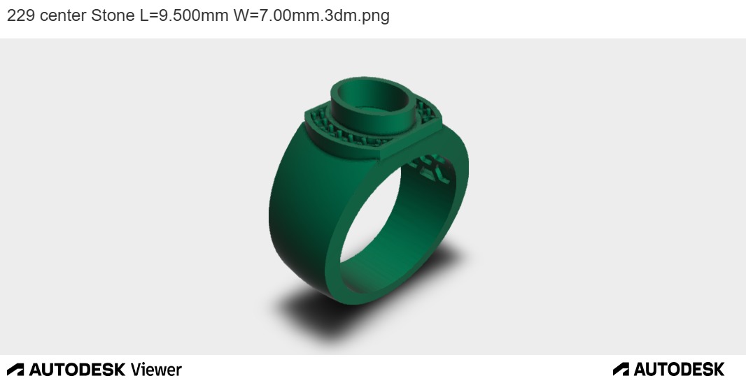 OVAL BEZEL RING WITH WIDE BAND 3D print model_7
