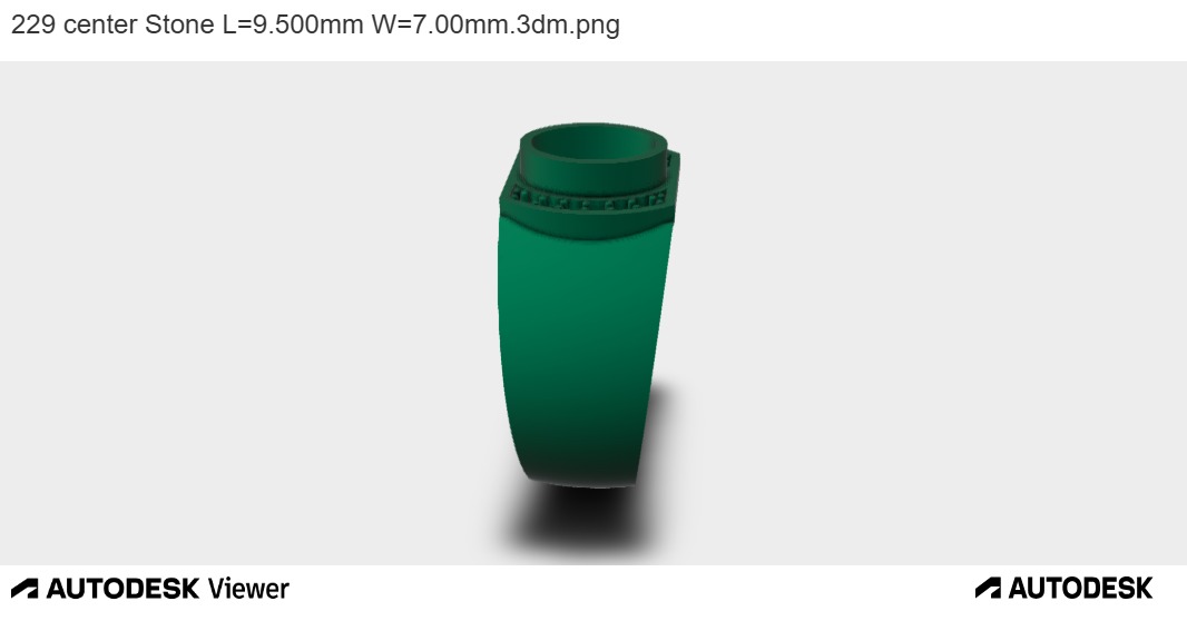 OVAL BEZEL RING WITH WIDE BAND 3D print model_3