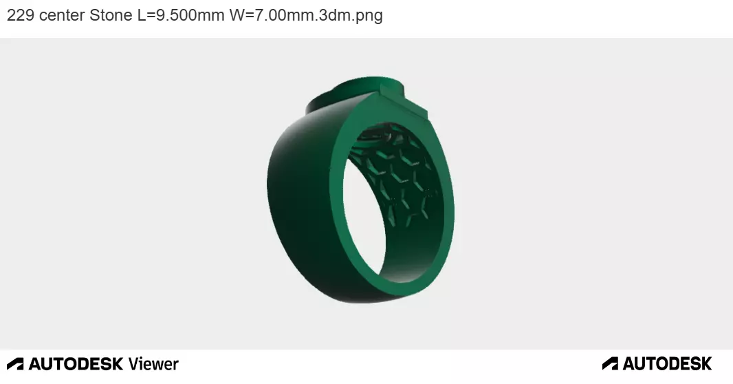 OVAL BEZEL RING WITH WIDE BAND 3D print model_0