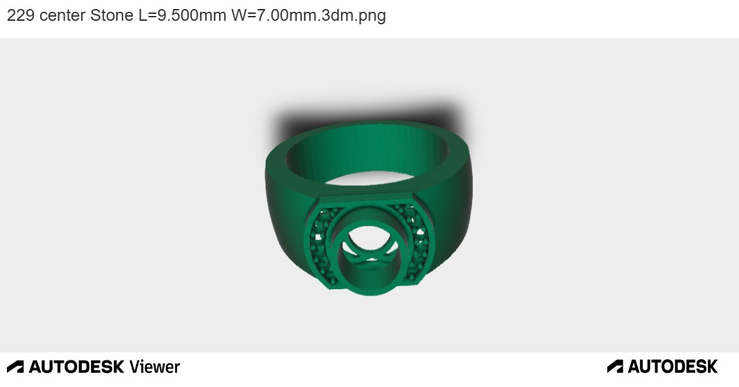 OVAL BEZEL RING WITH WIDE BAND 3D print model_5