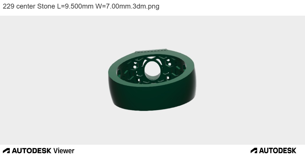 OVAL BEZEL RING WITH WIDE BAND 3D print model_1