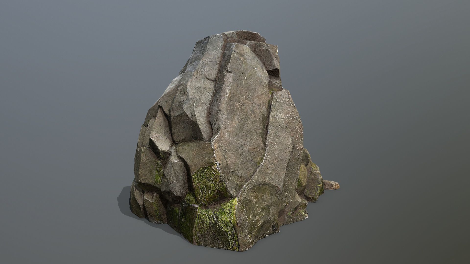 forest rocks Low-poly 3D model_10