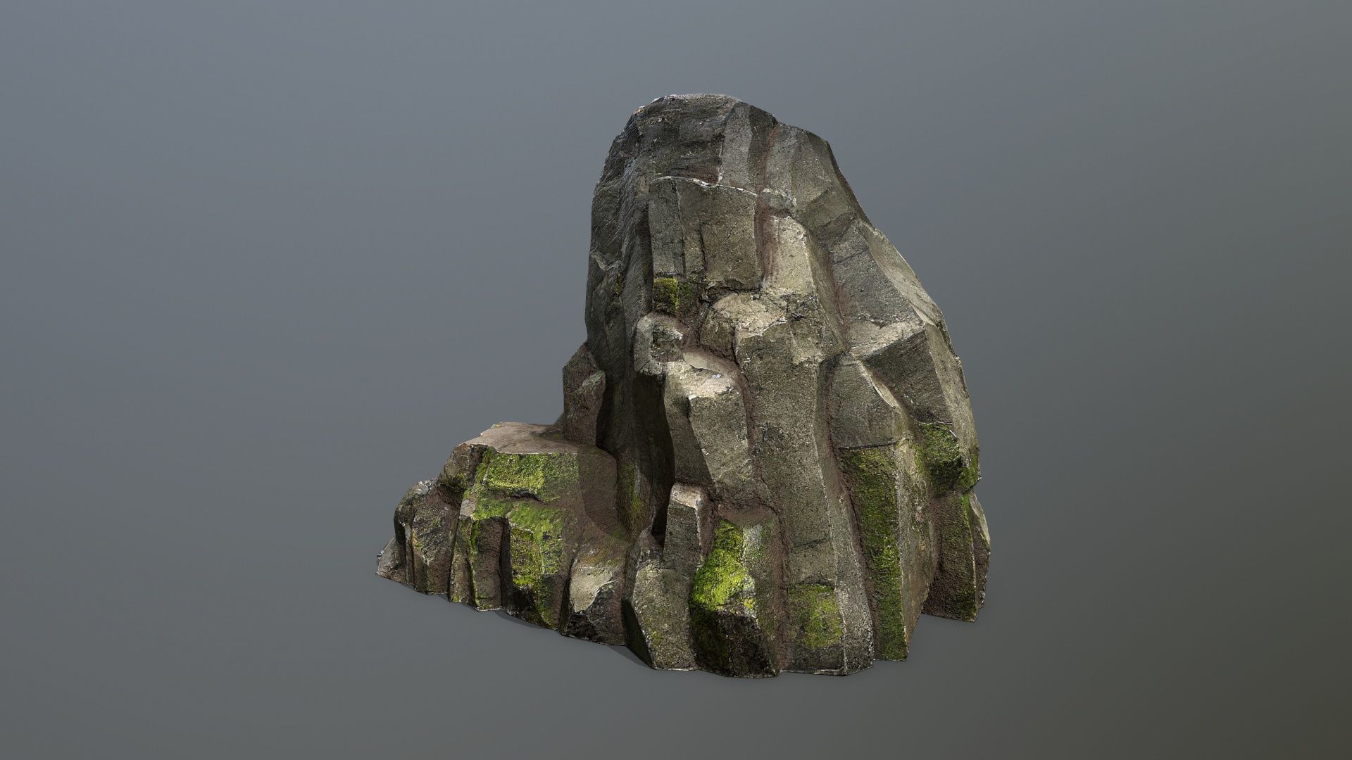 forest rocks Low-poly 3D model_6