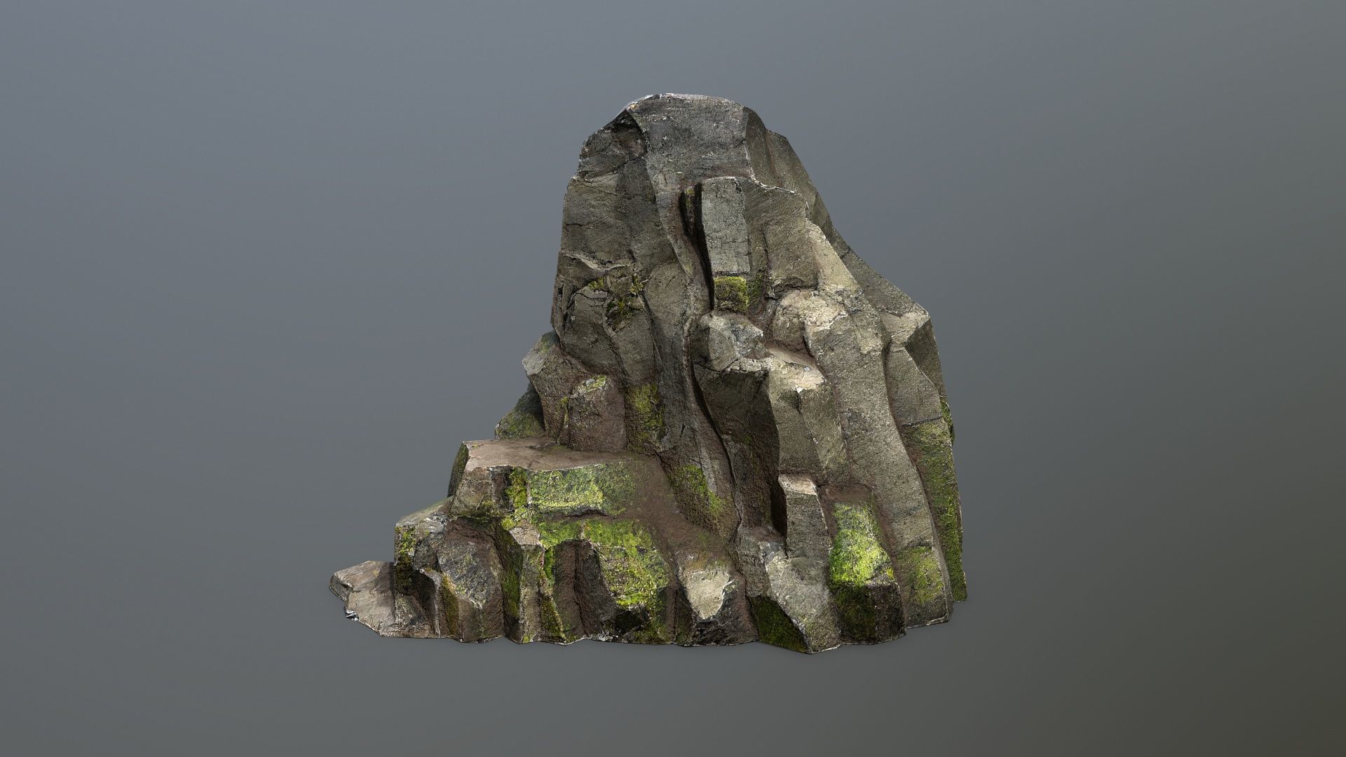 forest rocks Low-poly 3D model_5
