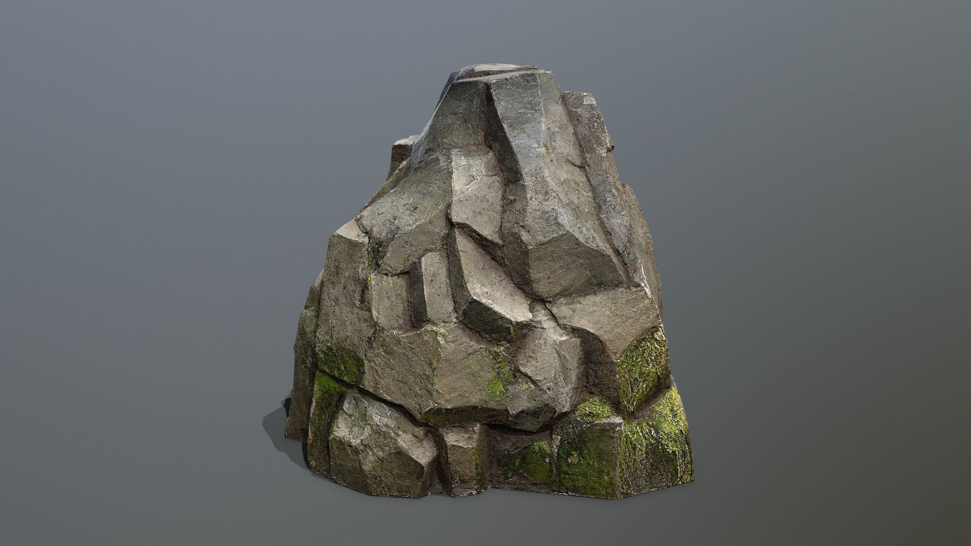 forest rocks Low-poly 3D model_9
