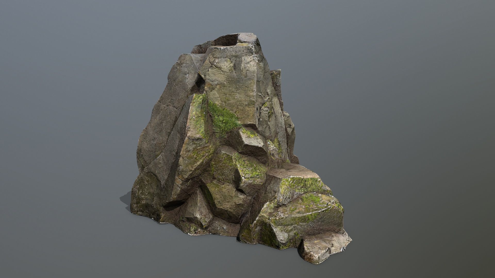 forest rocks Low-poly 3D model_12