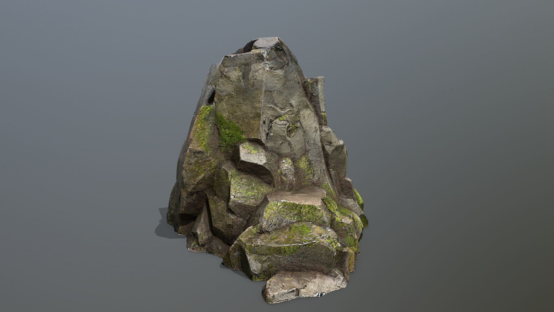 forest rocks Low-poly 3D model_3