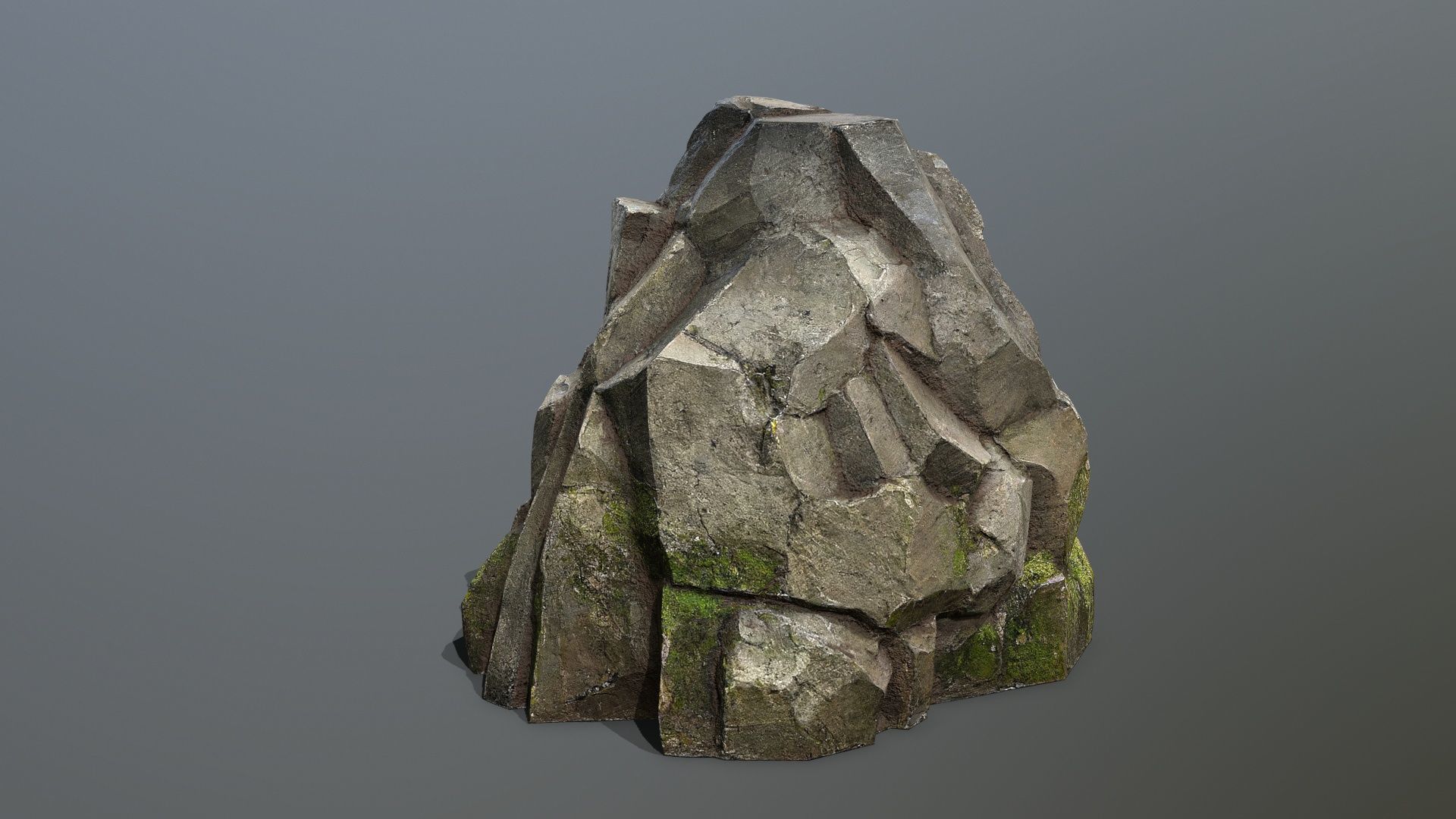forest rocks Low-poly 3D model_8
