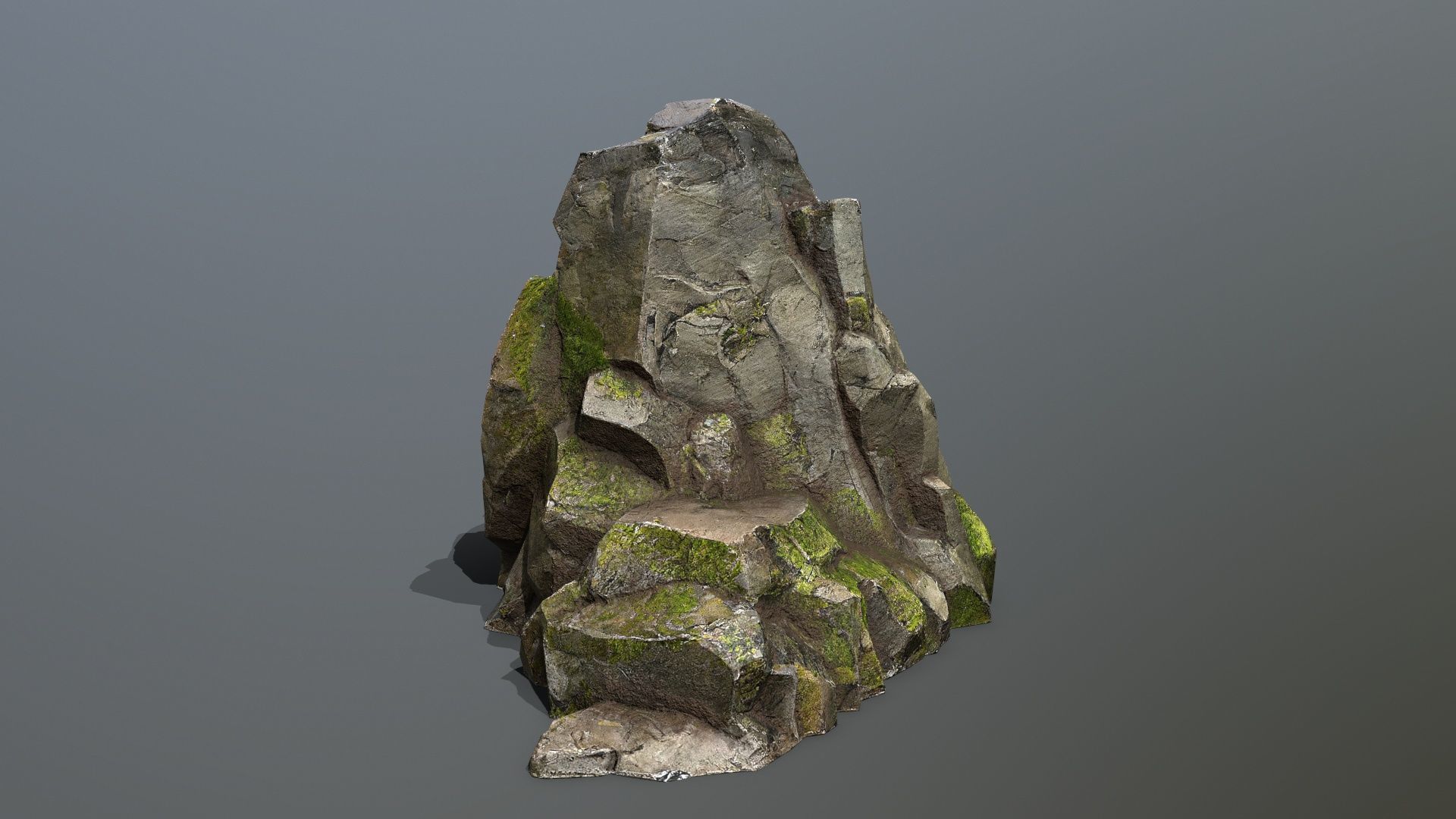 forest rocks Low-poly 3D model_13