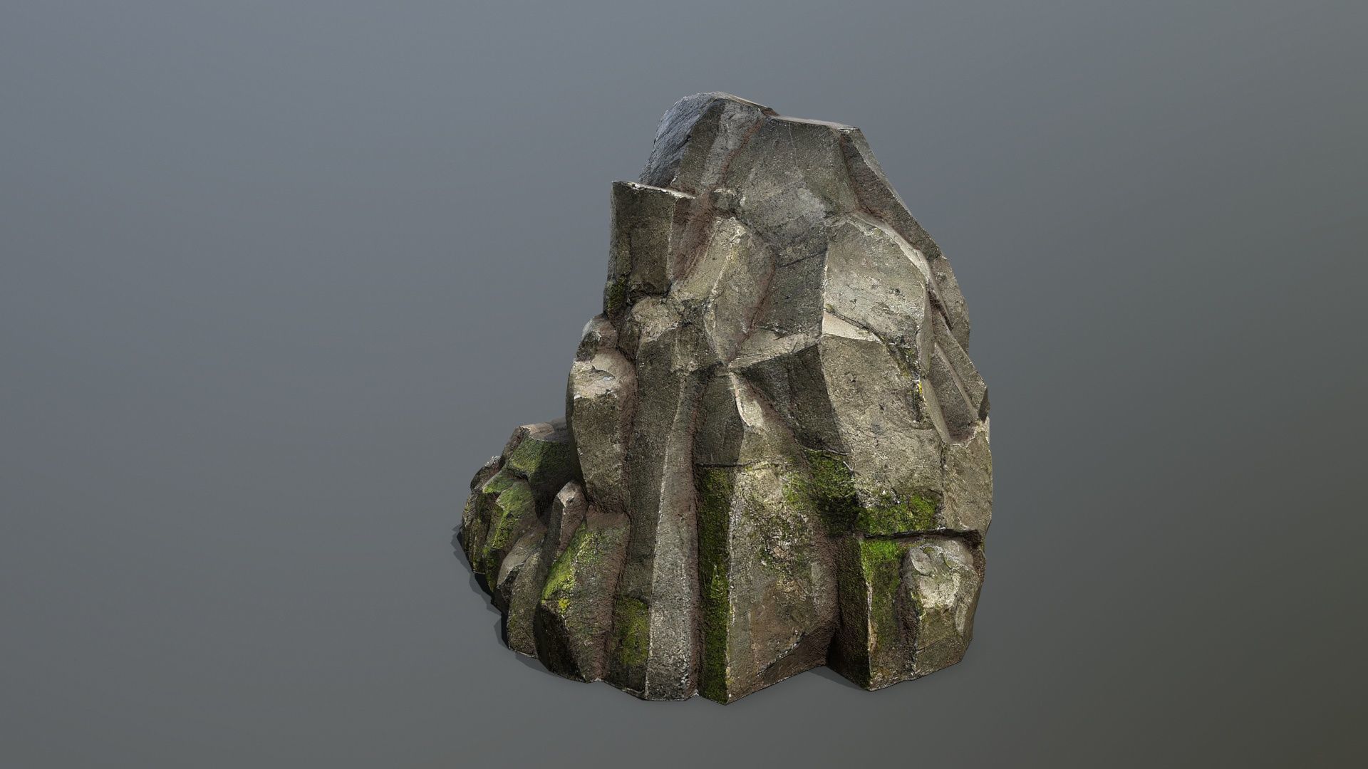 forest rocks Low-poly 3D model_7