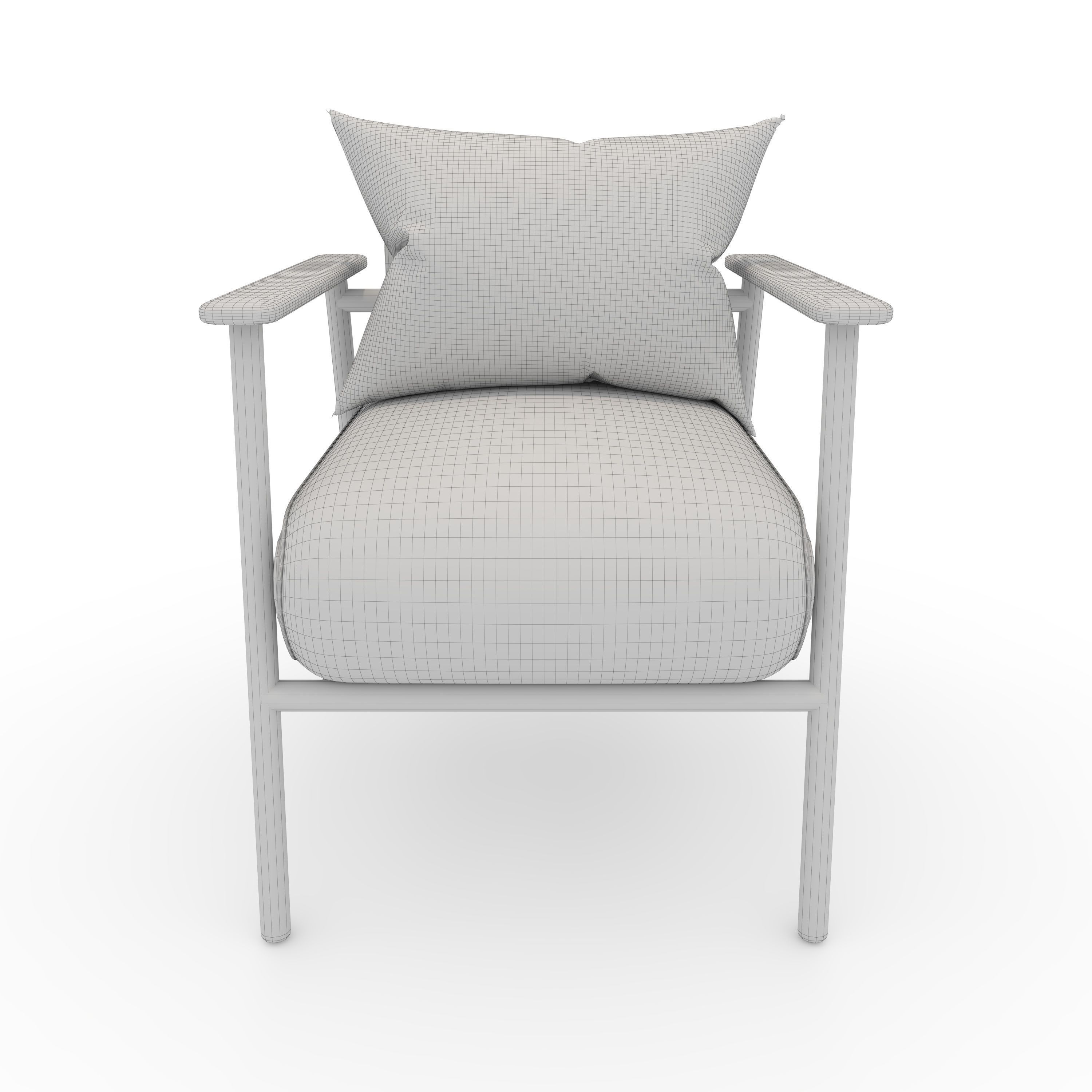 Armchair 46 3D model_3