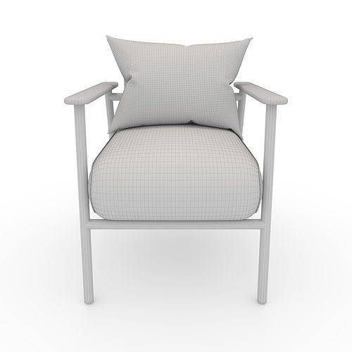 Armchair 46 3D model 4