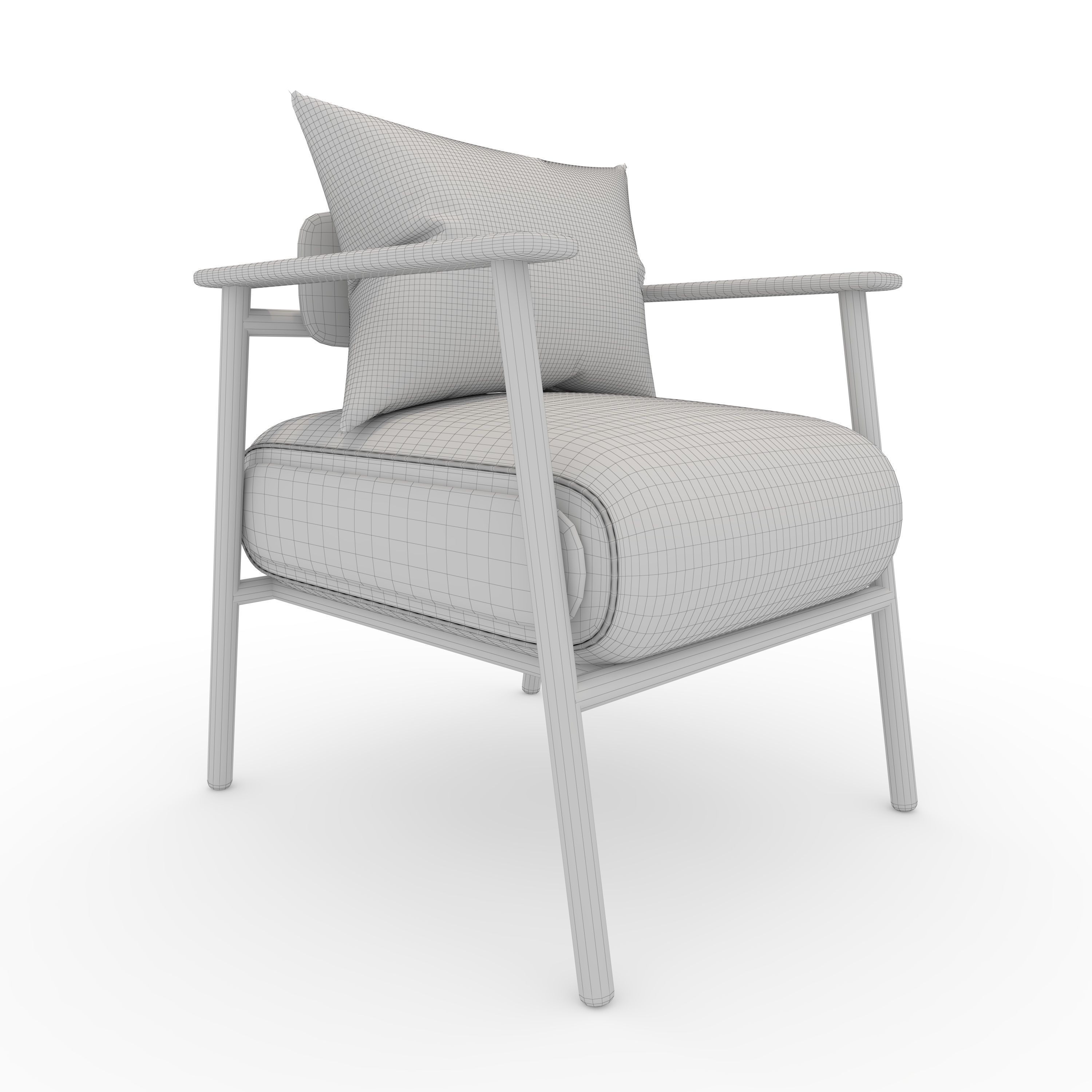 Armchair 46 3D model_9