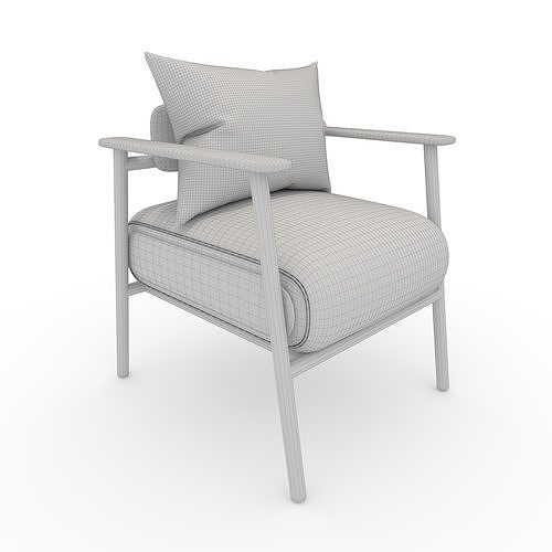 Armchair 46 3D model 2