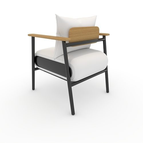 Armchair 46 3D model 7