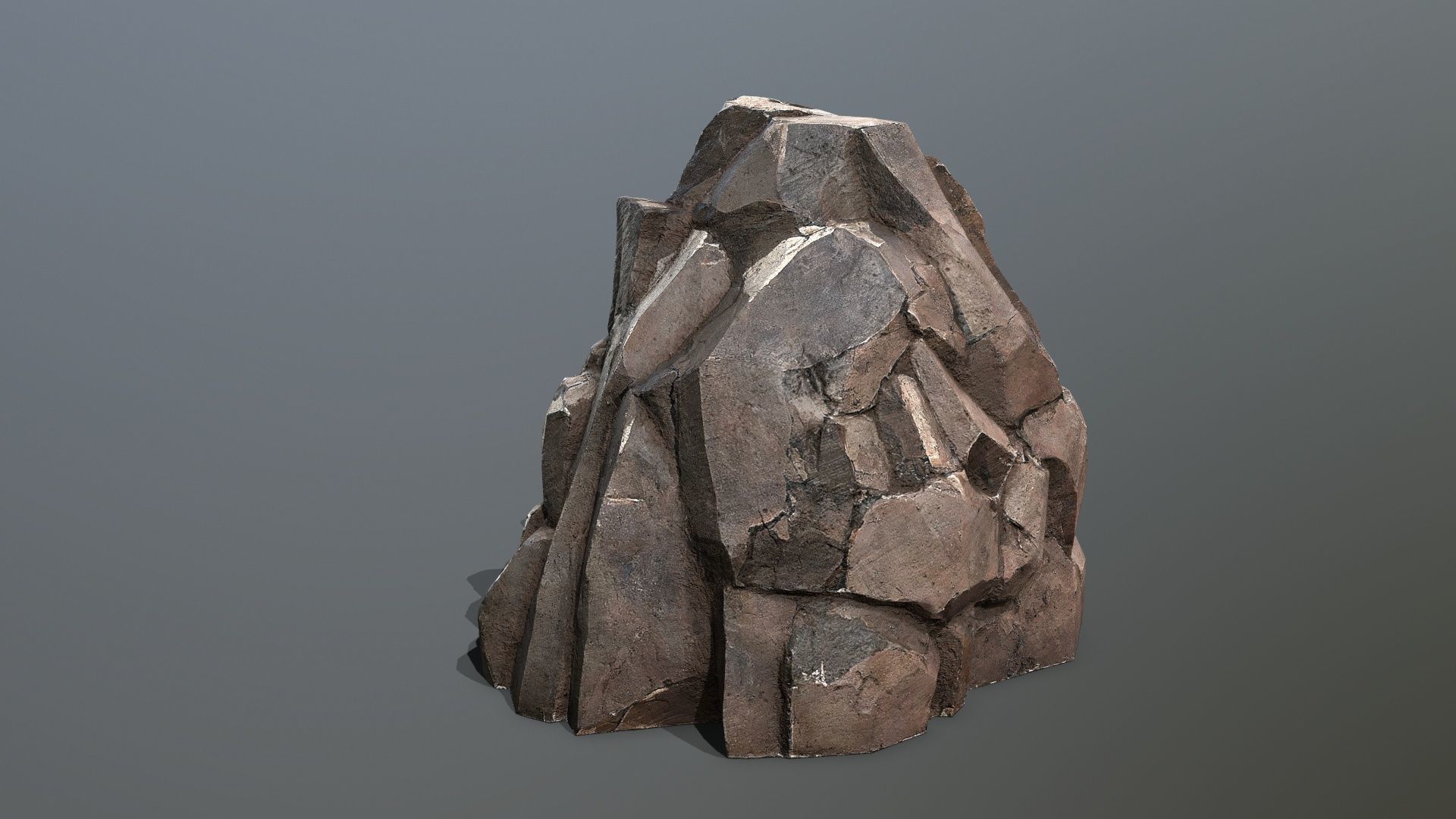 desert rocks Low-poly 3D model_7